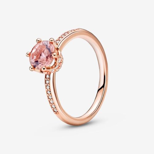 Pandora Bague Solitaire Couronne Scintillante Rose