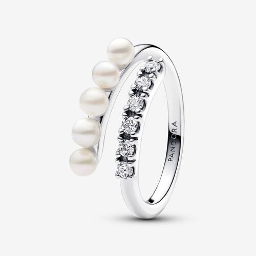 Pandora Bague Ouverte Perles De Culture D¿Eau Douce Traitées & Pavé