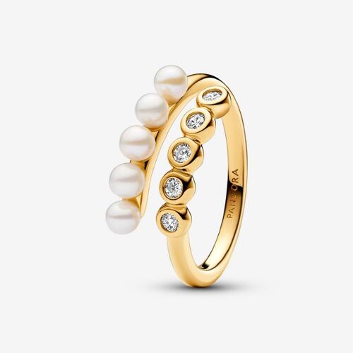 Pandora Bague Ouverte Perles De Culture D¿Eau Douce Traitées & Pierres