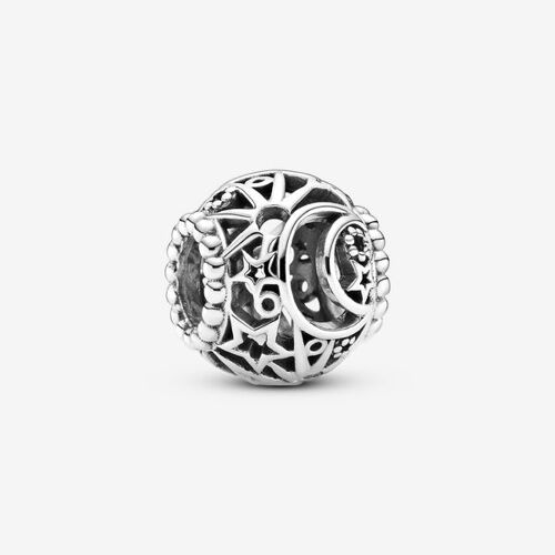 Pandora Charm Ajouré Soleil, Étoiles & Lune