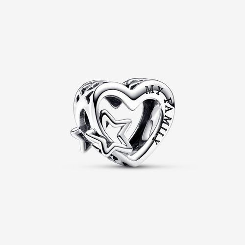 Pandora Charm Ajouré Famille Coeur Et Étoile