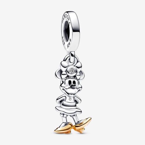 Charm Pendant Disney 100e Anniversaire Minnie Avec Diamant De Synthèse
