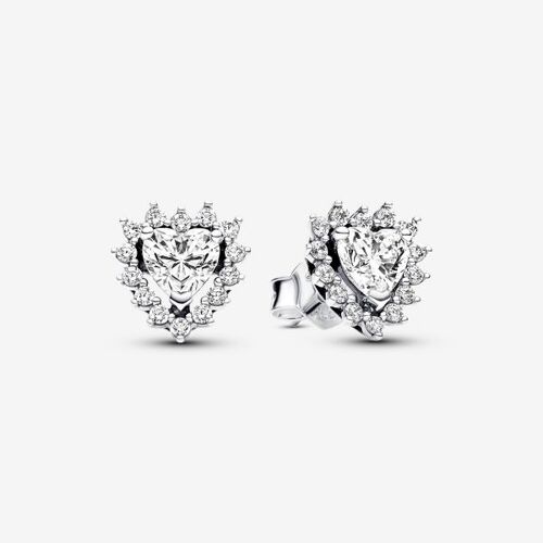 Pandora Clous D'oreilles Coeur Halo Scintillant