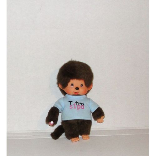 Kiki Le Vrai Avec Teeshirt Bleu Ecrit T'est Trop Sympa Tchat Ajena Nounours 18cm