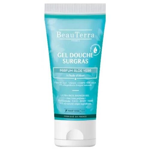 Gel Douche Surgras Aloe Vera - Beauterra - 100 Ml - Sans Parabène - Flacon 