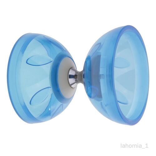 Jouets Diabolo De Jonglerie À Triple Roulement Avec Bâtons Et Jeu De Cordes Bleu 13 Cm