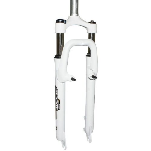 Fourche Vtt 27.5 Zoom 386mlo A Ressort Blanc Regl.-Bloc. Deb. 60mm Pivot Lisse 285mm 1''1-8-28,6 Ext. Compt. V-Brake-Disc