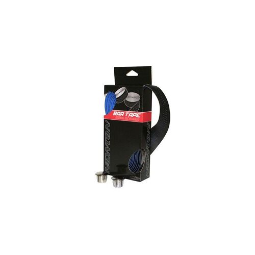 Ruban De Guidon Newton Noir Effets Bleu Avec Bouchons (Super Resistante Et Confortable)