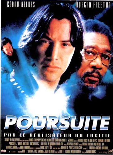 Poursuite - Affiche Originale De Cinéma - Format 120x160 Cm - Un Film De Andrew Davis Avec Keanu Reeves, Morgan Freeman, Rachel Weisz, Fred Ward, Kevin Dunn, Brian Cox - Année 1996