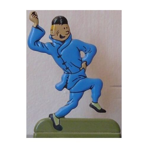 Figurine En Métal Tintin ,Hergé Moulinsart :Les Archives : Le Lotus Bleu