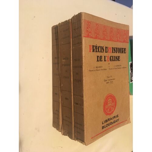 Precis D'histoire De L'eglise Mourret 3 Tomes