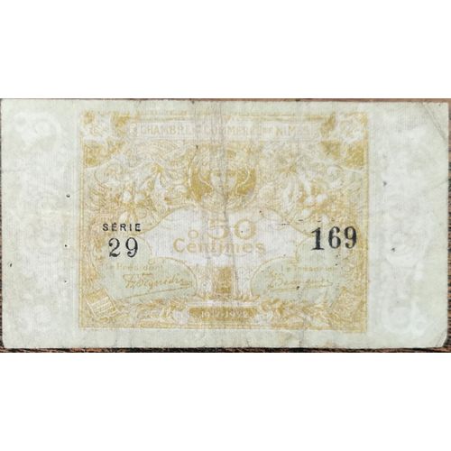 Billet 50 Centimes Chambre De Commerce Nîmes 1917 - Nécessité - Série 29 N°169