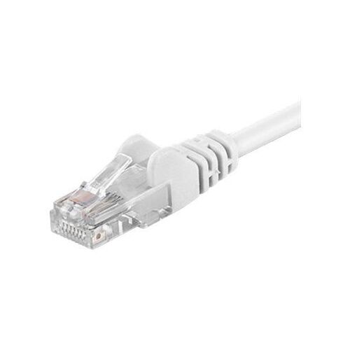 goobay - Câble réseau - RJ-45 (M) pour RJ-45 (M) - 1.5 m - UTP - CAT 5e - moulé, sans crochet - blanc