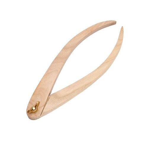 Pieds à coulisse en bois massif, outils de mesure en céramique, poterie, Sculpture, outils de mesure en céramique