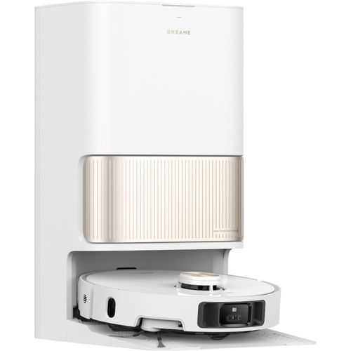 Dreame L40 Ultra Robot Aspirateur Laveur avec Serpillière Amovible et relevable, Brosse latérale Extensible et relevable,11 000 Pa, Serpillière et la Plaque de Lavage avec de l'eau Chaude à 65°C