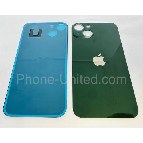 Vitre Arrière Iphone 13 Vert Logo Ce Adhésif Pre Installe Gros Trous