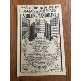 5ème Selection De 10 Succes Anglais Et Americains Pour Violon Ou Mandoline.Salabert