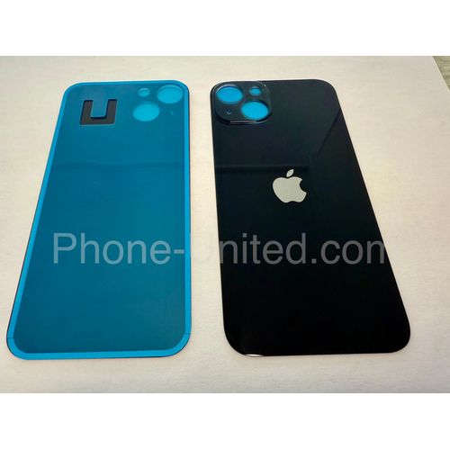 Vitre Arrière Iphone 13 Noir Logo Ce Adhésif Pre Installe Gros Trous
