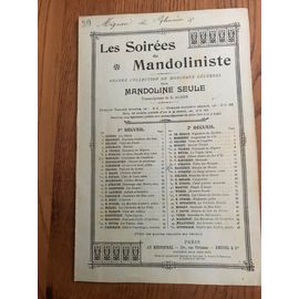 N°30 "Les Soirees Du Mandoliniste".Polonaise De Mignon.Partition Mandoline