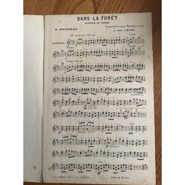 Dans La Foret . Patierno . Partition Mandoline