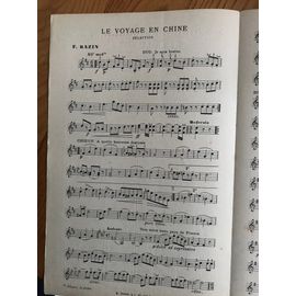 Le Voyage En Chine . Bazin . Partition Mandoline