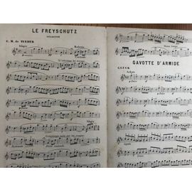 Le Freyschutz . Weber . Partition Mandoline