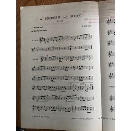 A Pouffer De Rire . Becucci . Partition Mandoline Ou Violon