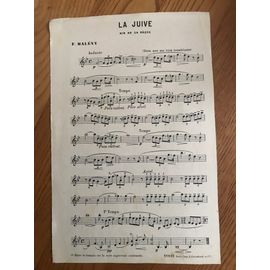 La Juive . F. Halevy . Partition Mandoline