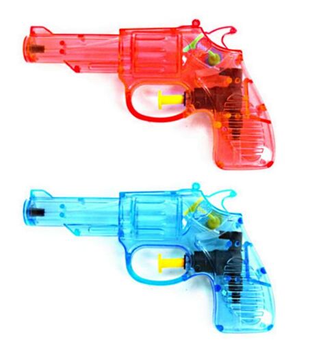 2 Pistolet A Eau Colt 14 X 8.5 Cm Cm Rouge Et Bleu Jouet
