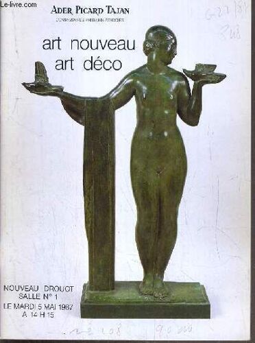 Catalogue De Vente Aux Encheres - Nouveau Drouot - Art Nouveau -  Art Deco - Salle 1 - 5 Mai 1987.