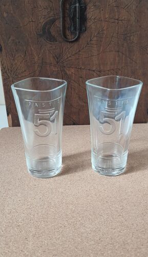 Lot De 2 Verres À Pastis 51 "Pernod"