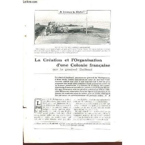 La Creation Et L'organisation D'une Colonie Francaise / Extrait De  A Travers Le Globe.