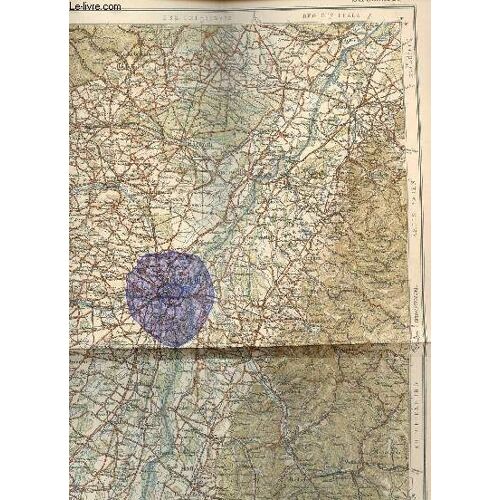 1 Carte En Couleurs Depliante De Strasburg / De Dimension 41 Cm X 55 Cm Environ /Ubersichtskarte Von Mitteleuropa - Echelle 1: 300000.
