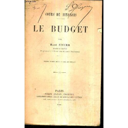 Cours De Finances Le Budget / 6e Edition Revue Et Mise Au Courant.