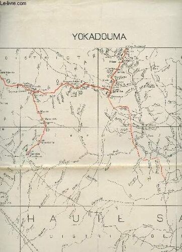 1 Carte Depliante En Couleur De Okadouma - (Croquis Provisoire - S.G.  A.E.F. Cameroun)  - Na 33 Xxii - Cameroun-Oubangui-Chari / De Dimension 60 Cm X 70 Cm - Echelle 1/120000e.
