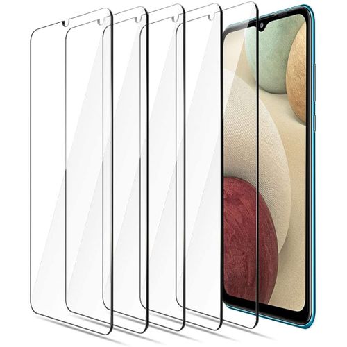 Verre Trempe Pour Samsung Galaxy A12 [5 Pieces] Projet De Protection D'ecran Film De Protection Verre Trempe Pour Samsung Galaxy A12 (6.5 ")