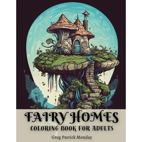 Fairy Homes Coloring Book For Adults: Enchanting Design To Relax And Unwind, Stress Relieving Grayscale Images (Magic Homes: Coloring Book Series For Adults)