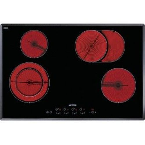 Smeg SE2772TC2 - Vitrocéramique - 4 plaques de cuisson - Niche - largeur : 74.5 cm - profondeur : 49 cm - noir