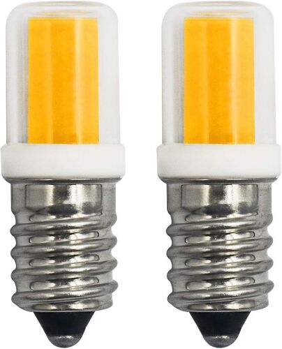 ERSHI-Lot de 2 ampoules LED E14 2 W 25 W équivalentes à T16 transparentes à intensité variable, ventilateur de plafond, lampes de [4772]