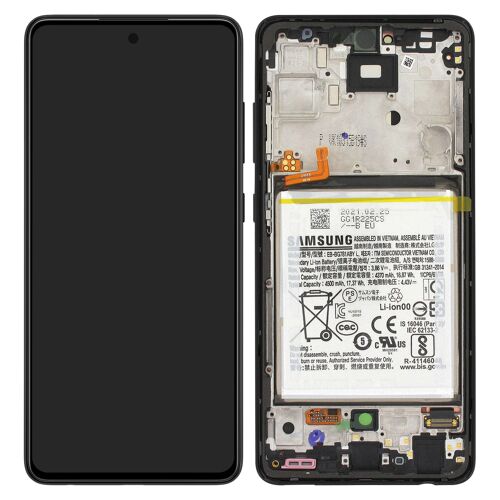 Bloc Complet Galaxy A52 Et A52s Écran Lcd Vitre Tactile Original Samsung Noir