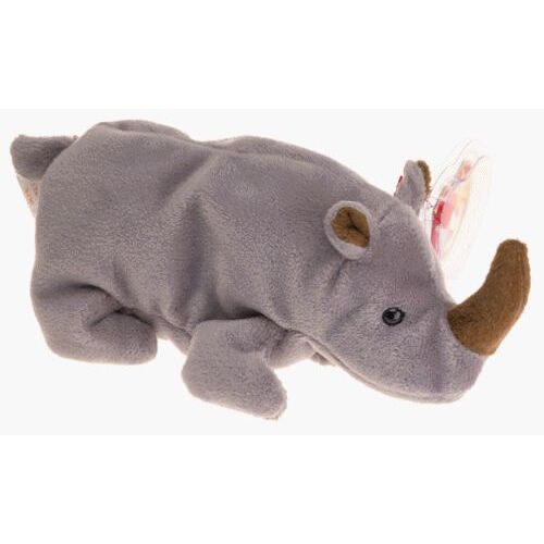 Ty Beanie Baby - Peluche Animaux - Spike Le Rhinocéros