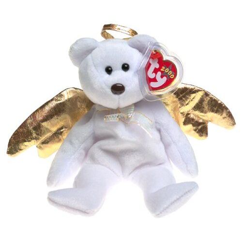 Ty Beanie Baby - Peluche Animaux - Halo Ii L'ours Ange Gardien - Petit Modèle