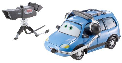 Disney Pixar Cars - Série Deluxe - Méga Véhicule - Chuck ""Choke"" Cables (Deluxe, Rsn Racing Sports Network #4 Of 8) - Véhicule Miniature - Voiture