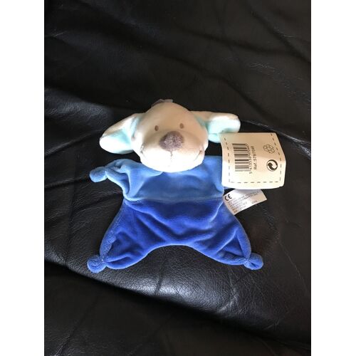 Doudou Chien Jaune Et Bleu Nicotoys