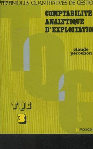 Comptabilité Analytique D Exploitation
