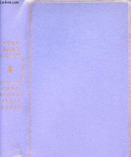 Chroniques Italiennes - Collection Privilège.