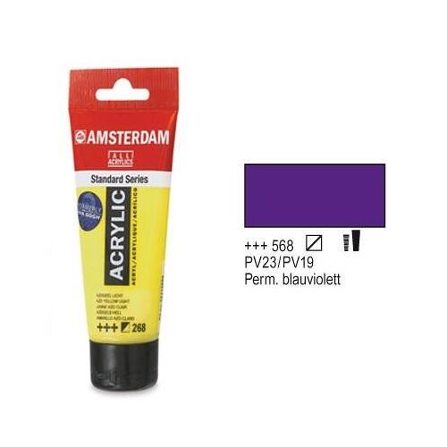Amsterdam Acrylique Couleur 120ml Tube Permanent Bleu Violet