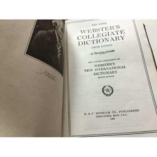 Webster’S Collegiate Dictionary
