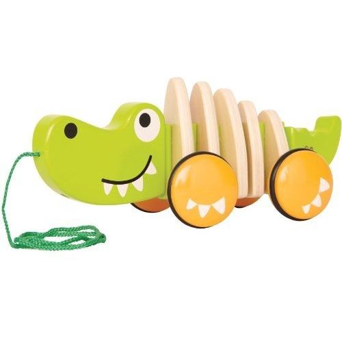 Hape - E0348 - Jouet À Tirer - Crocodile