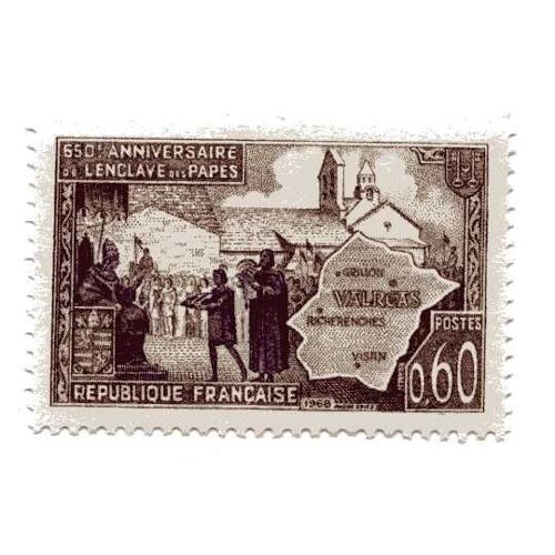 Timbre Du 650éme Anniversaire De L'enclave De Valréas N° 1562 Neuf ++